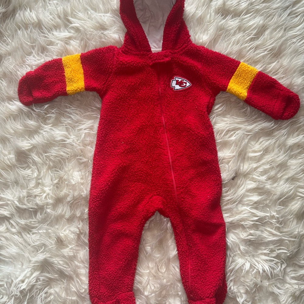 Red Hooded Baby One-Piece Romper